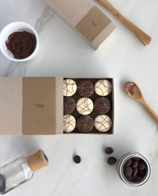 12 Chocolate Nutella Alfajores Box